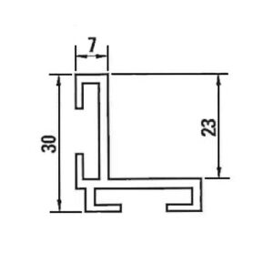 Eingangsmatte Profil Rahmen