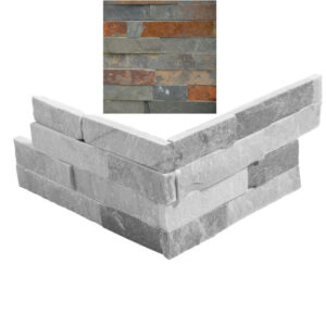 Ecke Stück Schiefer Wand Verblender