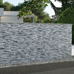 marmor wandverkleidung garten