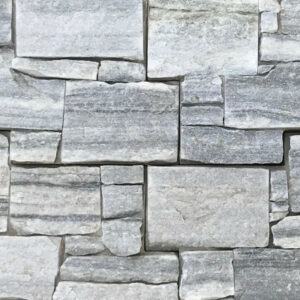 Quarzit Adria Wand-Verblender auf Betonkern vergossen